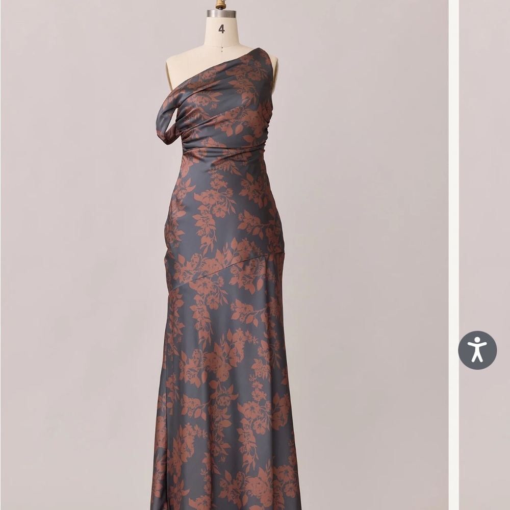 Revelry Livvy Satin Floral Print dress